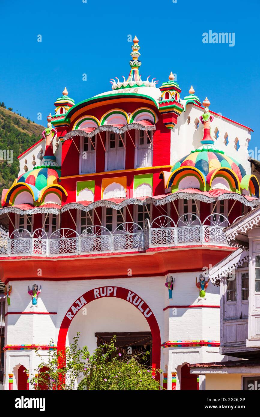 Raja Rupi Palace in Kullu town, Himachal Pradesh state in India Stock Photo