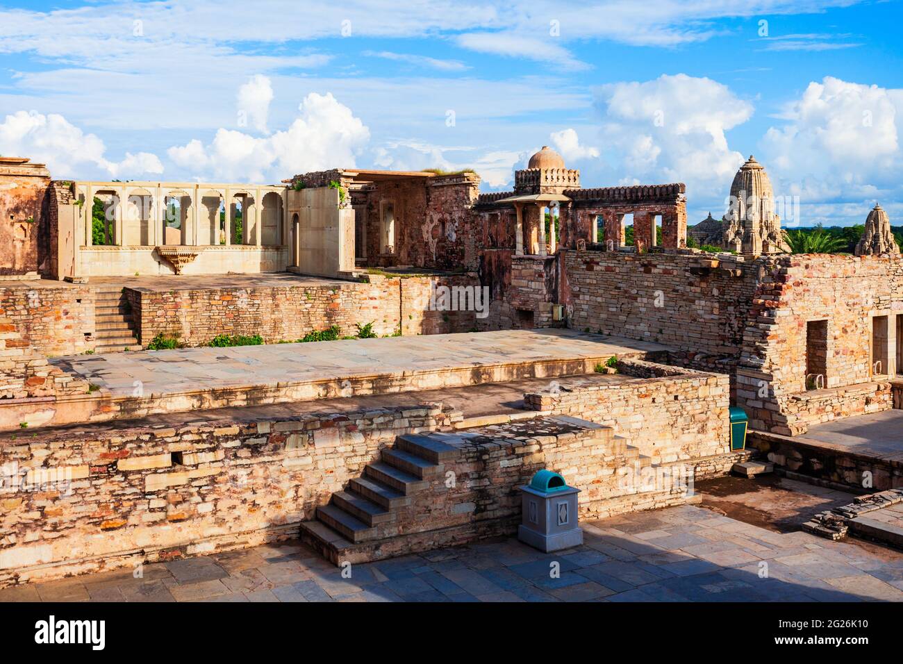 Kumbha Palace in Chittor Fort in Chittorgarh city, Rajasthan state of India Stock Photo
