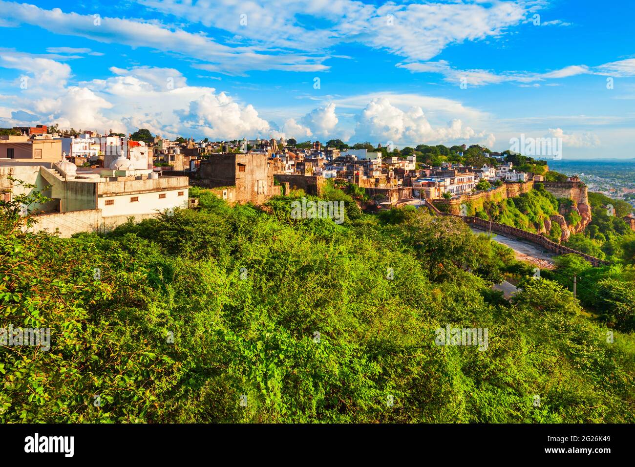Chittor Fort in Chittorgarh city, Rajasthan state of India Stock Photo