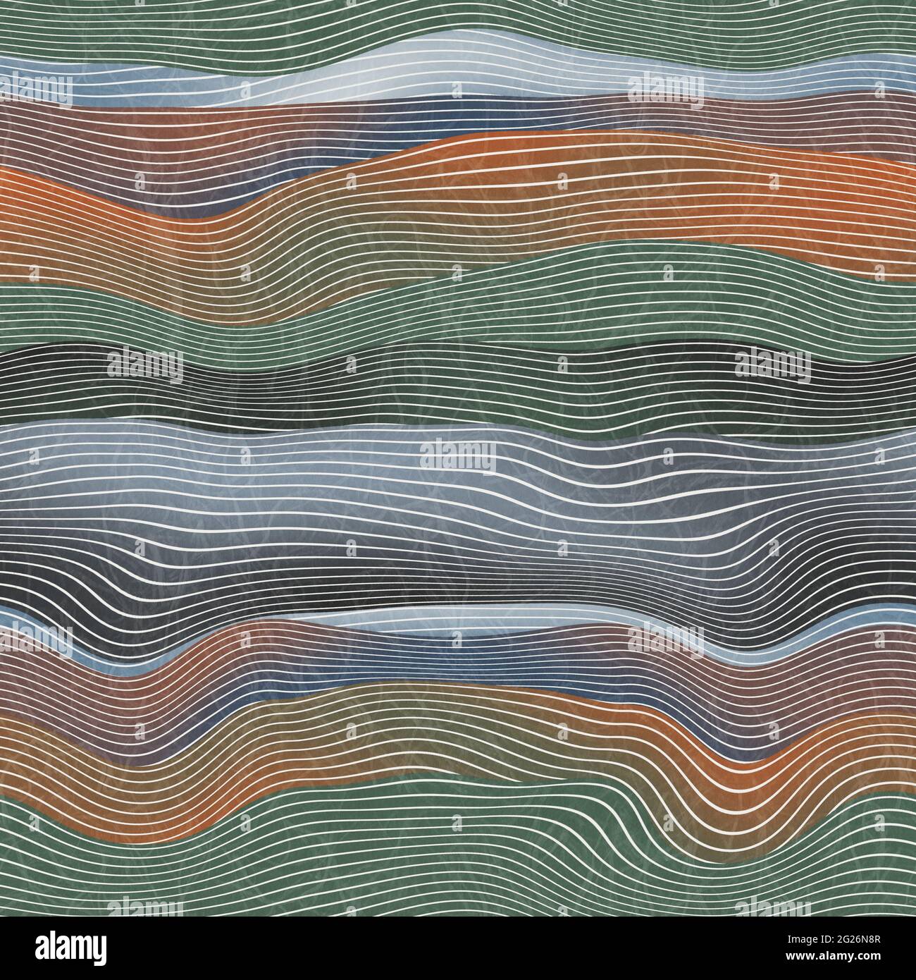 Seamless natural landscape hill pattern for print Stock Photo - Alamy