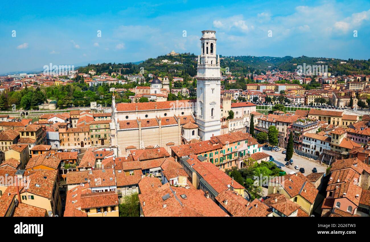 Aerial of verona old town hi-res stock photography and images - Alamy