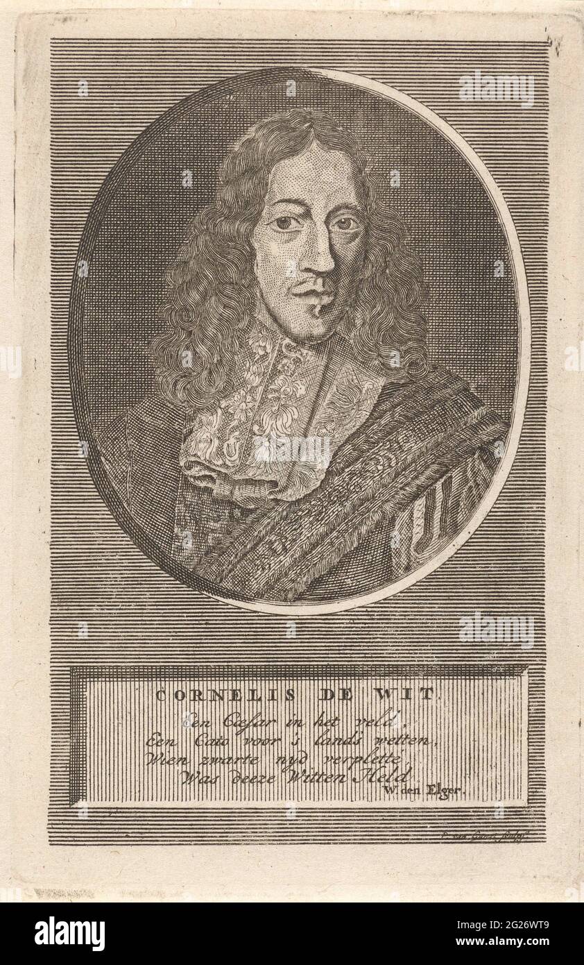 Portrait of Cornelis de Witt. Cornelis de Witt, Ruwaard van Putten and