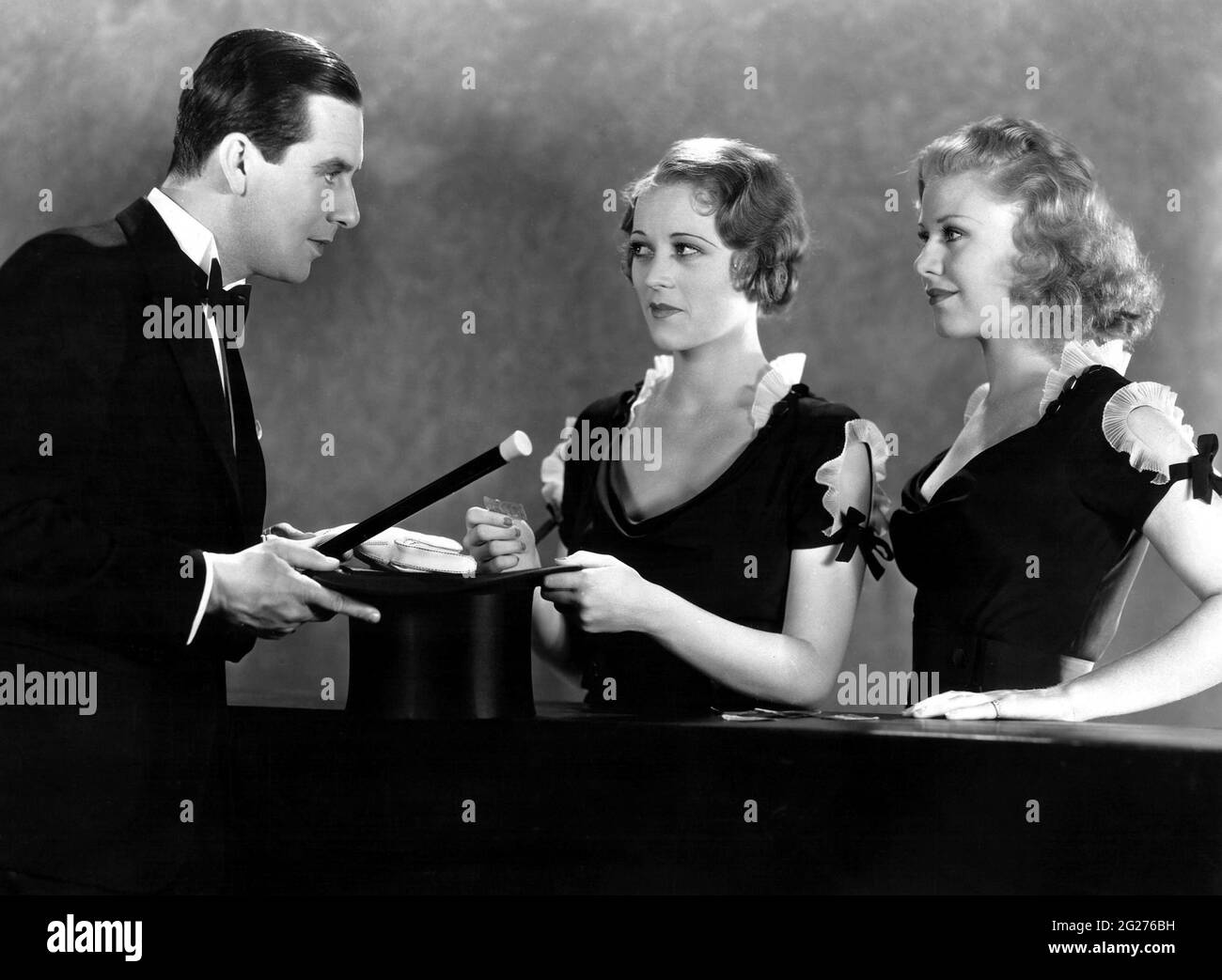 Ginger Rogers, Sally Eilers, Ben Lyon, "Hat Check Girl" (1932) Fox Film