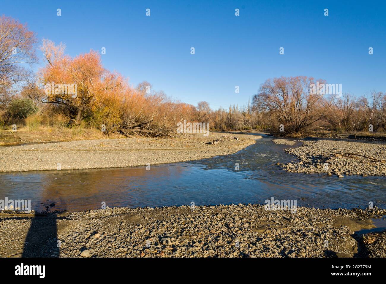 Waipara River Hurunui New Zealand Stock Photo