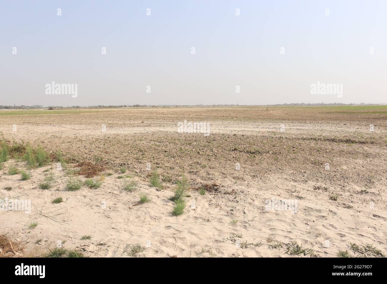 beautiful village view with nature and field Stock Photo - Alamy