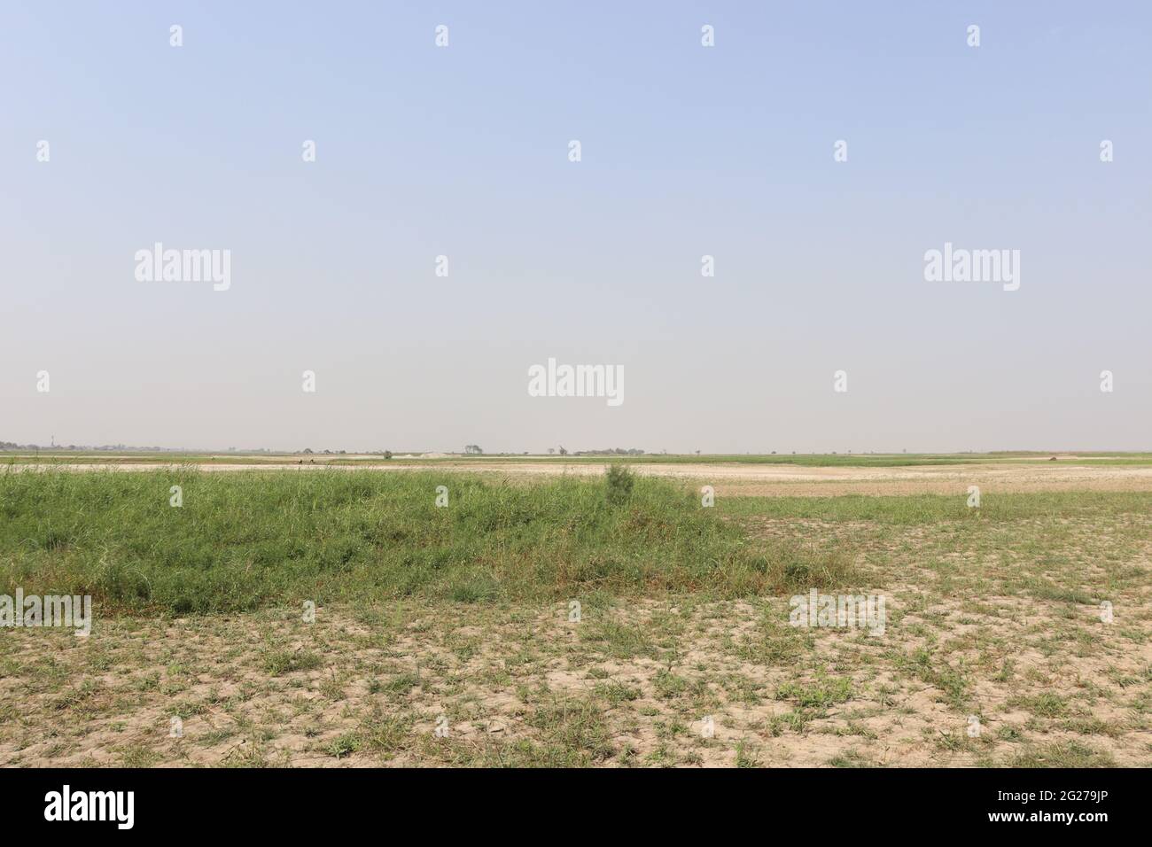 beautiful village view with nature and field Stock Photo - Alamy