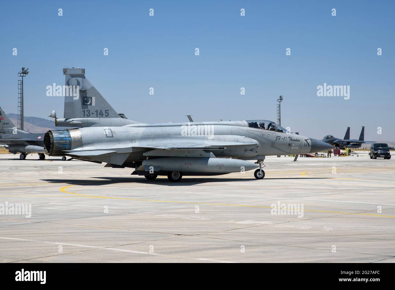 A Pakistan Air Force JF-17 Thunder. Stock Photo
