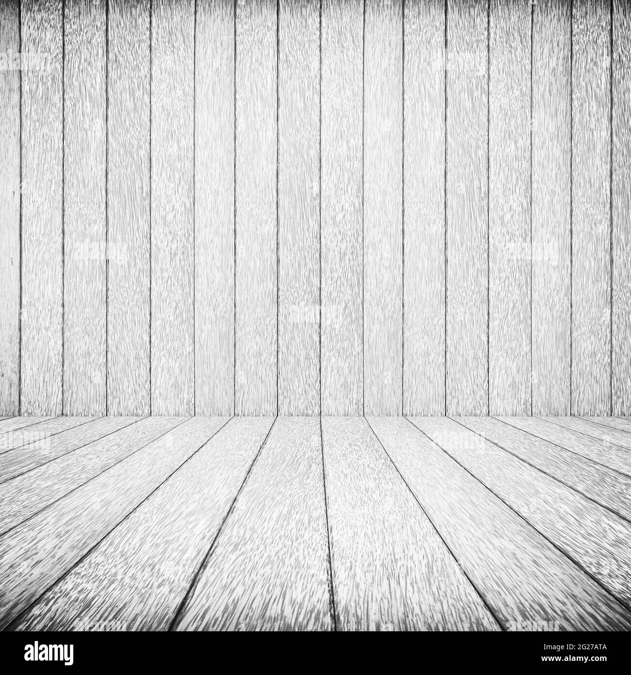 Wooden room background Stock Photo