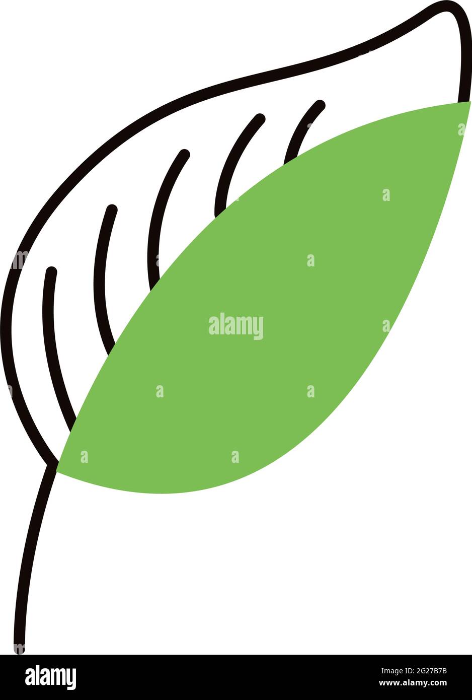 ecology leaf plant nature icon Stock Vector Image & Art - Alamy