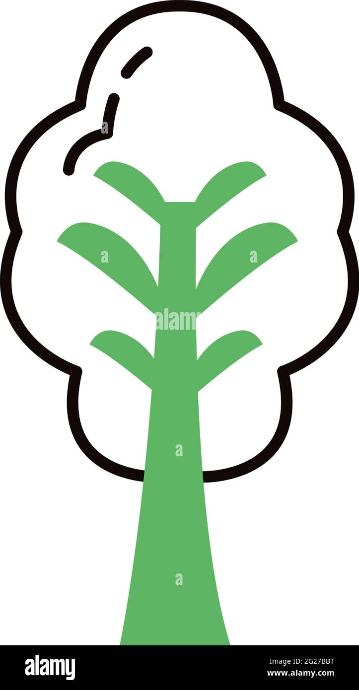 tree plant ecology forest icon Stock Vector Image & Art - Alamy