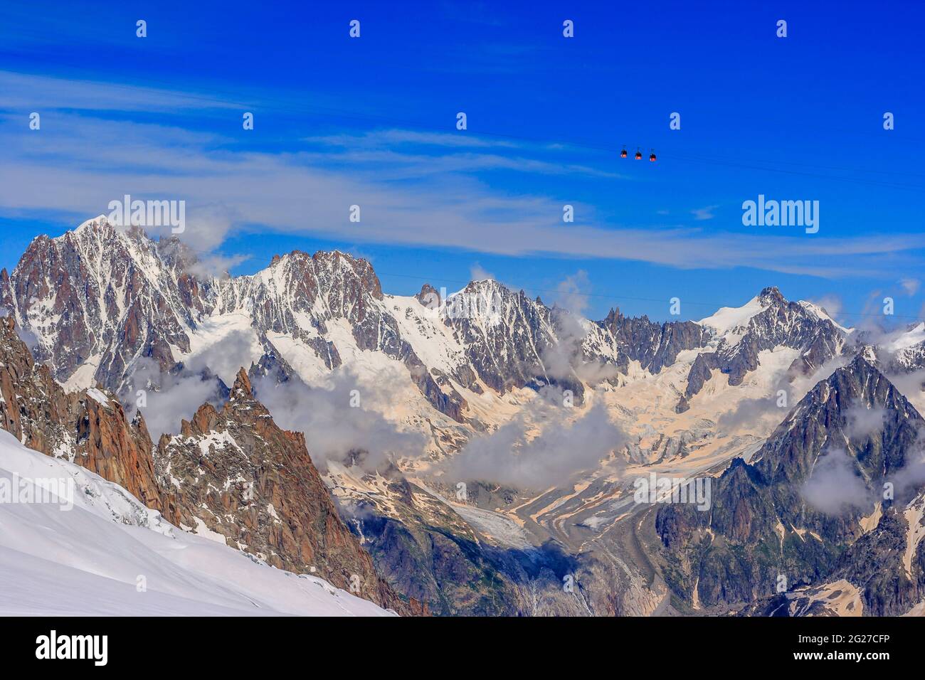 Glacier du geant vallee blanche hi-res stock photography and images - Alamy