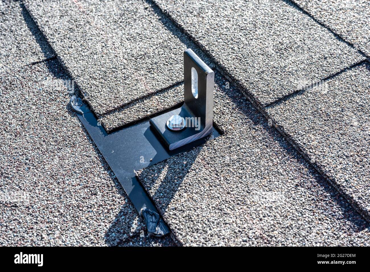 Solar panel shingle roof mount hotsell