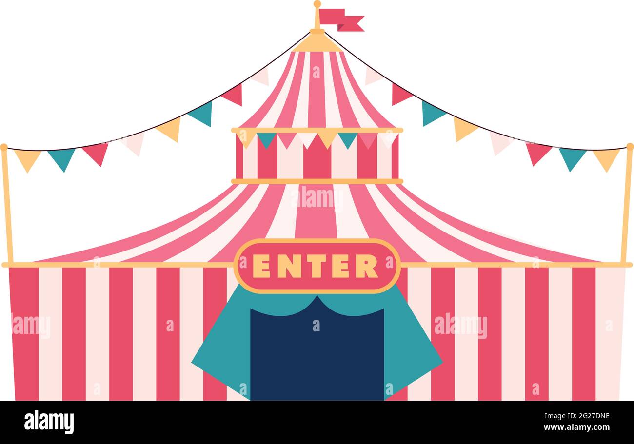 circus tent amusement facade icon Stock Vector Image & Art - Alamy