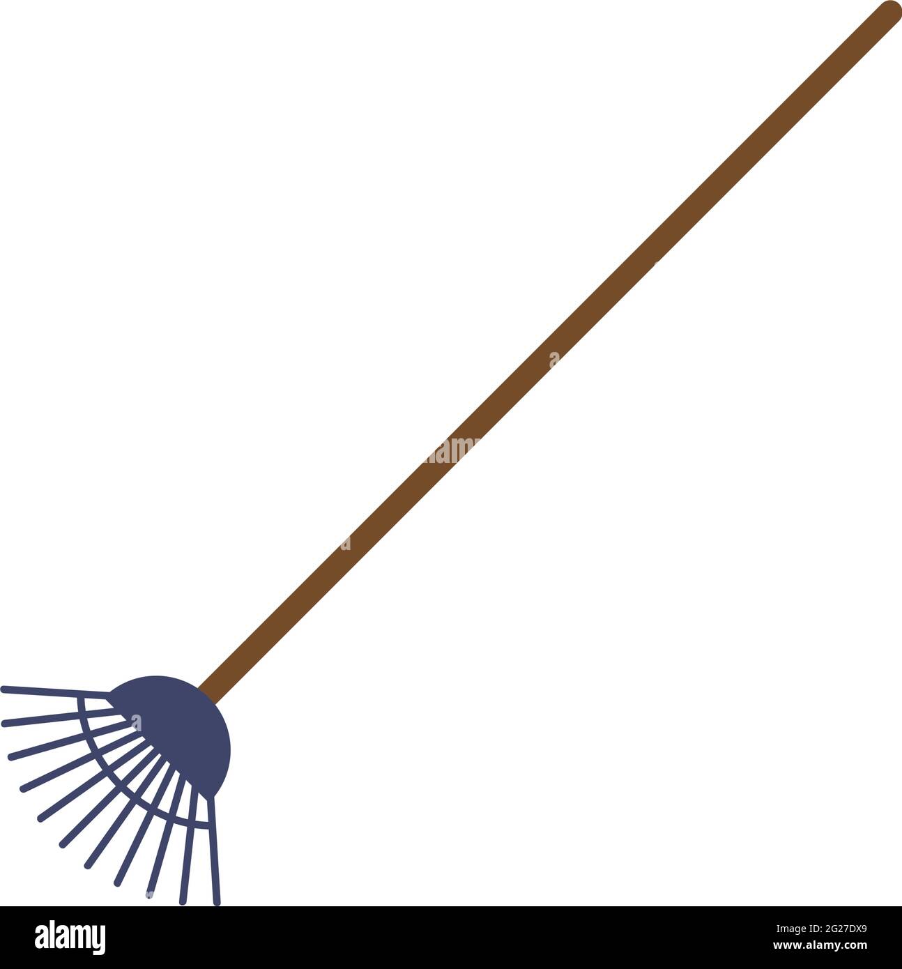 rake tool gardening equipment icon Stock Vector Image & Art - Alamy