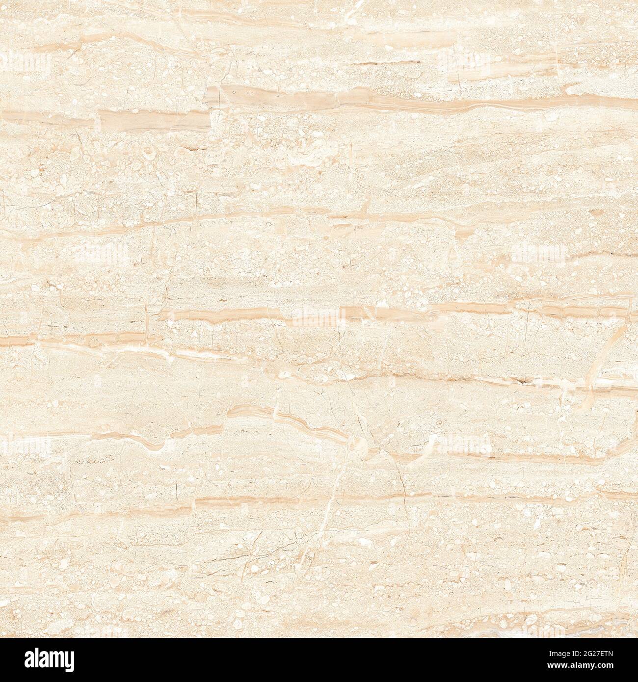 beige color stone texture travertine marble design with natural veins Stock Photo