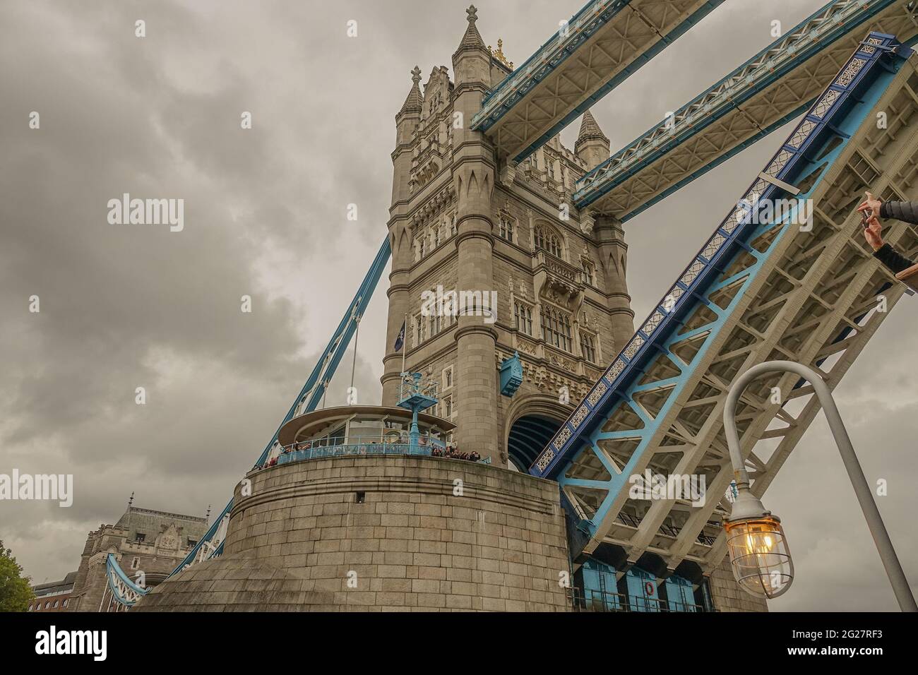 Tower Bridge Opening Stock Photo