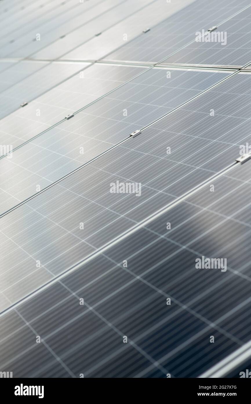 Safe solar panel on fine day Stock Photo - Alamy