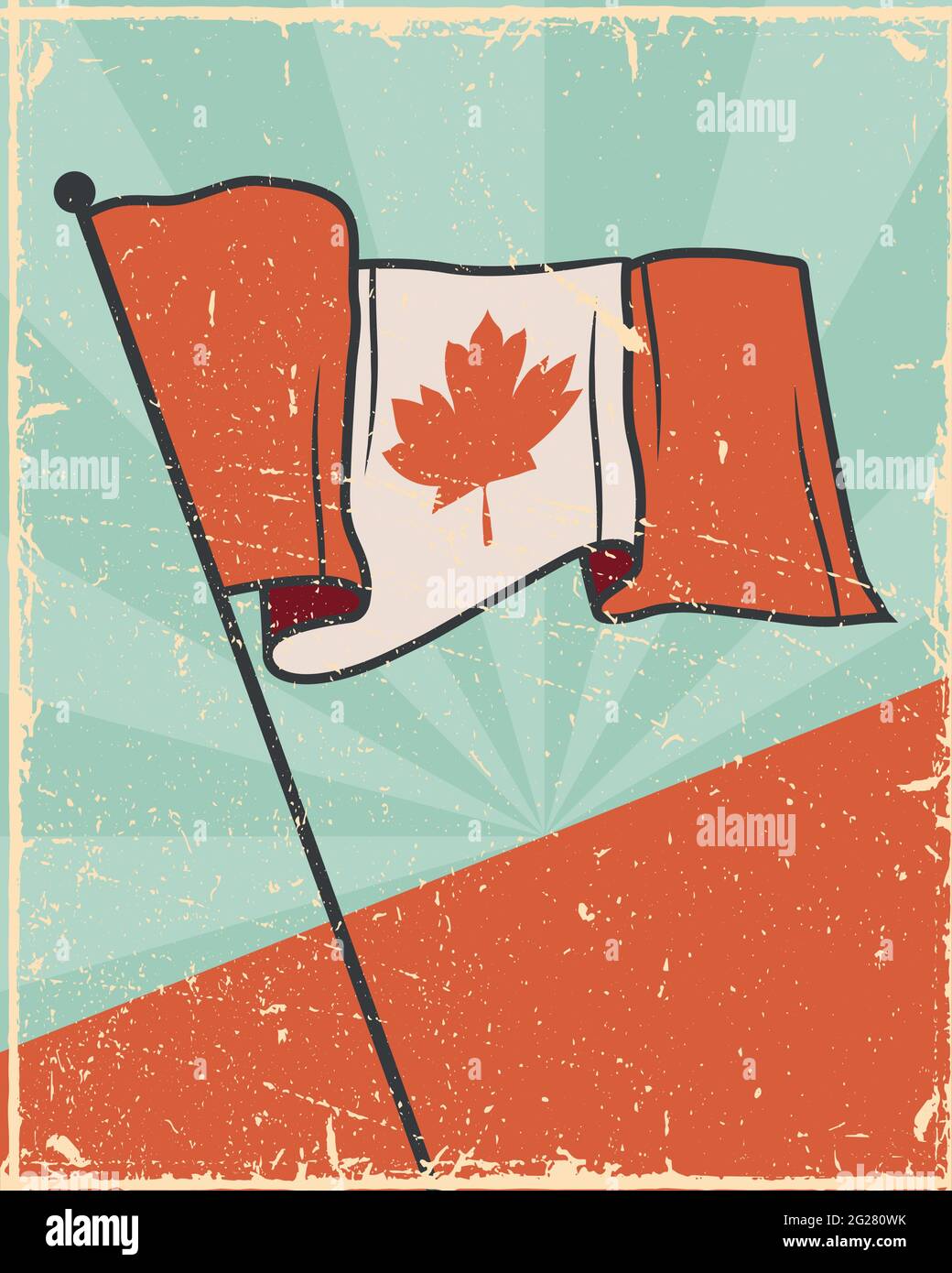 Vintage canadian poster Stock Vector Images Alamy