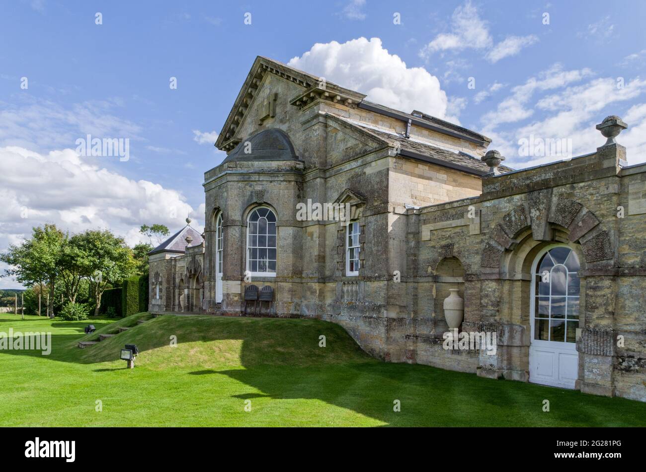 The Menagerie, Horton, UK; the last surviving garden building from Horton Hall. Northamptonshire, UK; now a private residence. Stock Photo