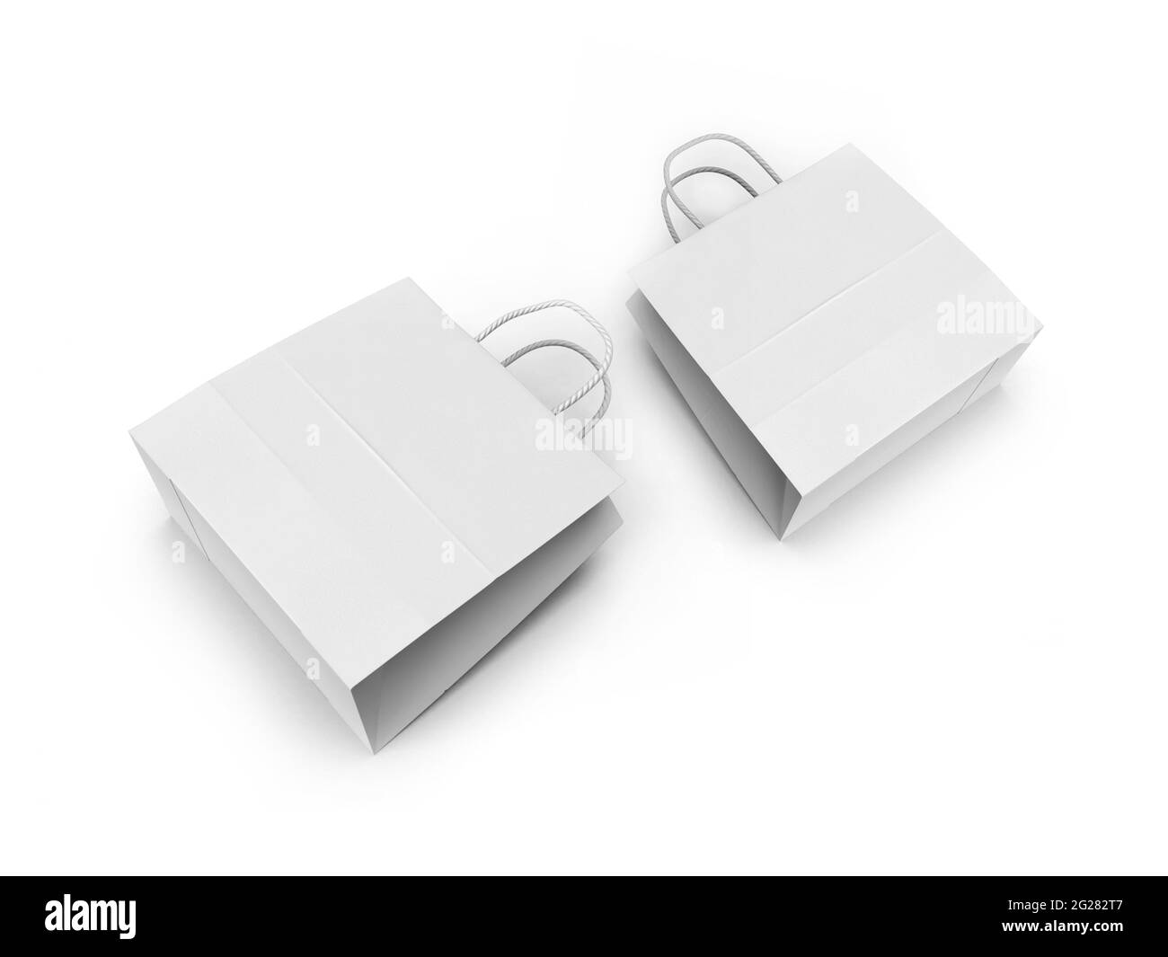 Shopping Bag 3D Illustration Mockup Scene on Isolated Bacgkround Stock ...