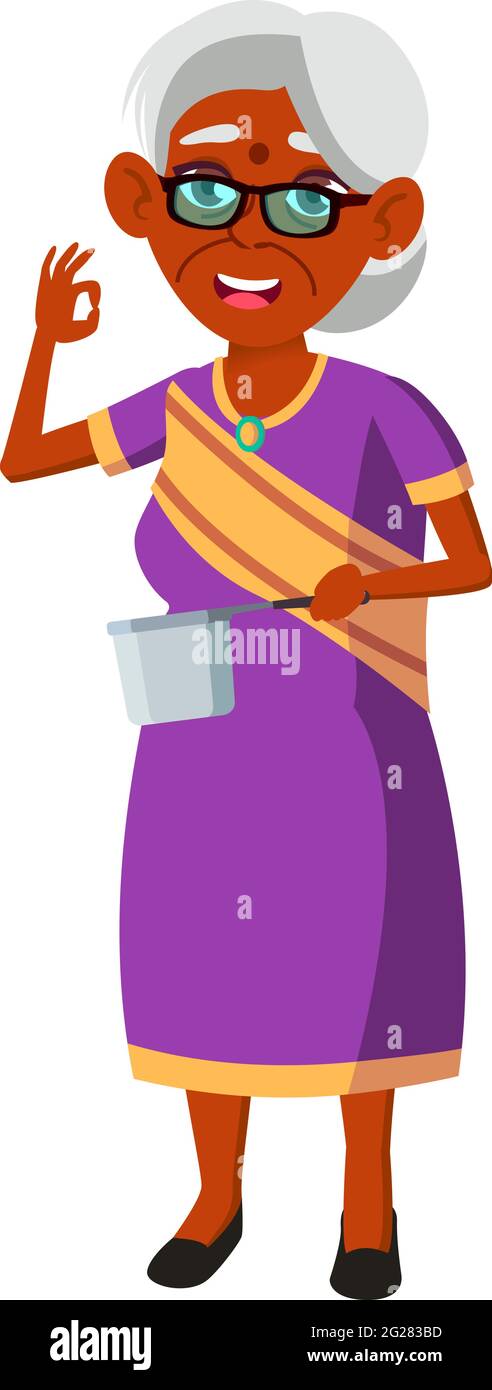 Indian grandma and grandchild Cut Out Stock Images & Pictures - Alamy