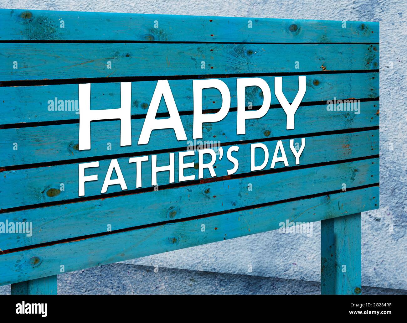 Happy Fathers Day Wood Banner. Happy Father's day In Wooden Vintage