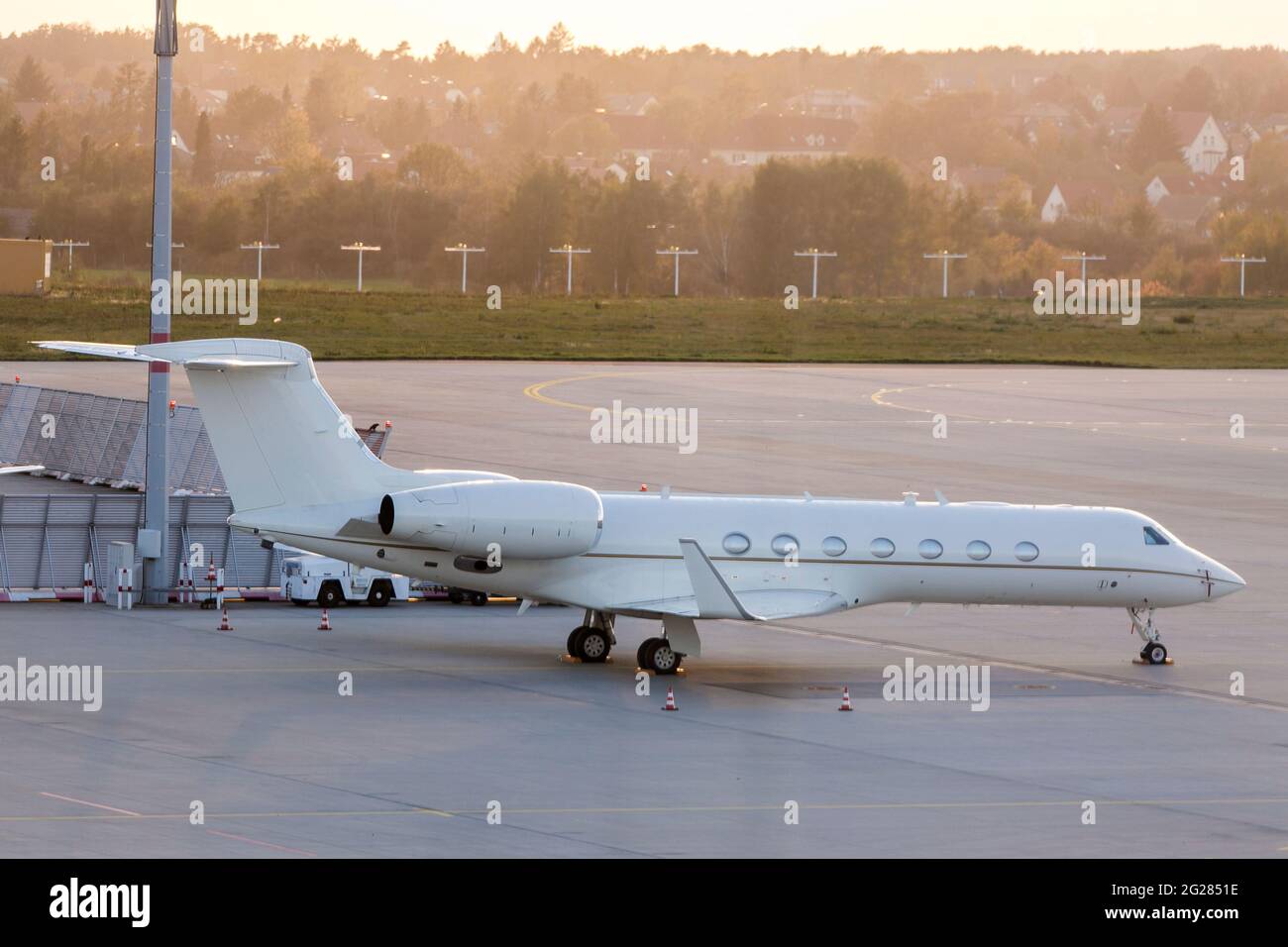 U.S. Air Force VIP Gulfstream C-37 jet. Stock Photo