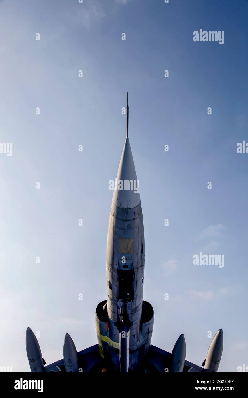 A preserved German Air Force F-104G Starfighter. Stock Photo