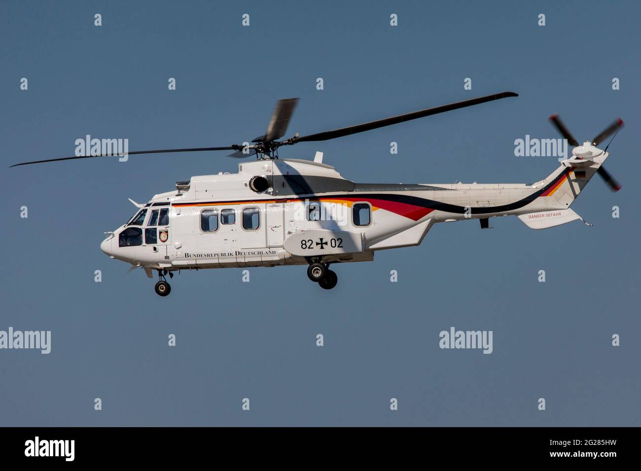 German Air Force Cougar helicopter in new color scheme Stock Photo - Alamy