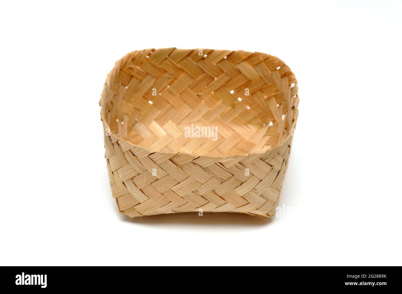 Traditional containers made of bamboo white background Stock Photo - Alamy