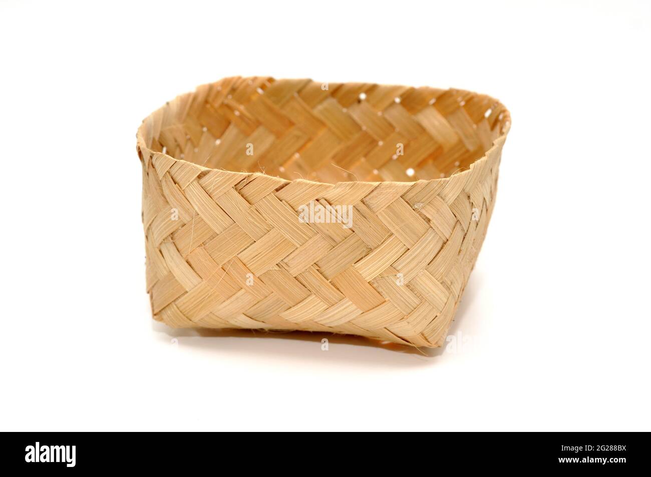 Traditional containers made of bamboo white background Stock Photo Alamy
