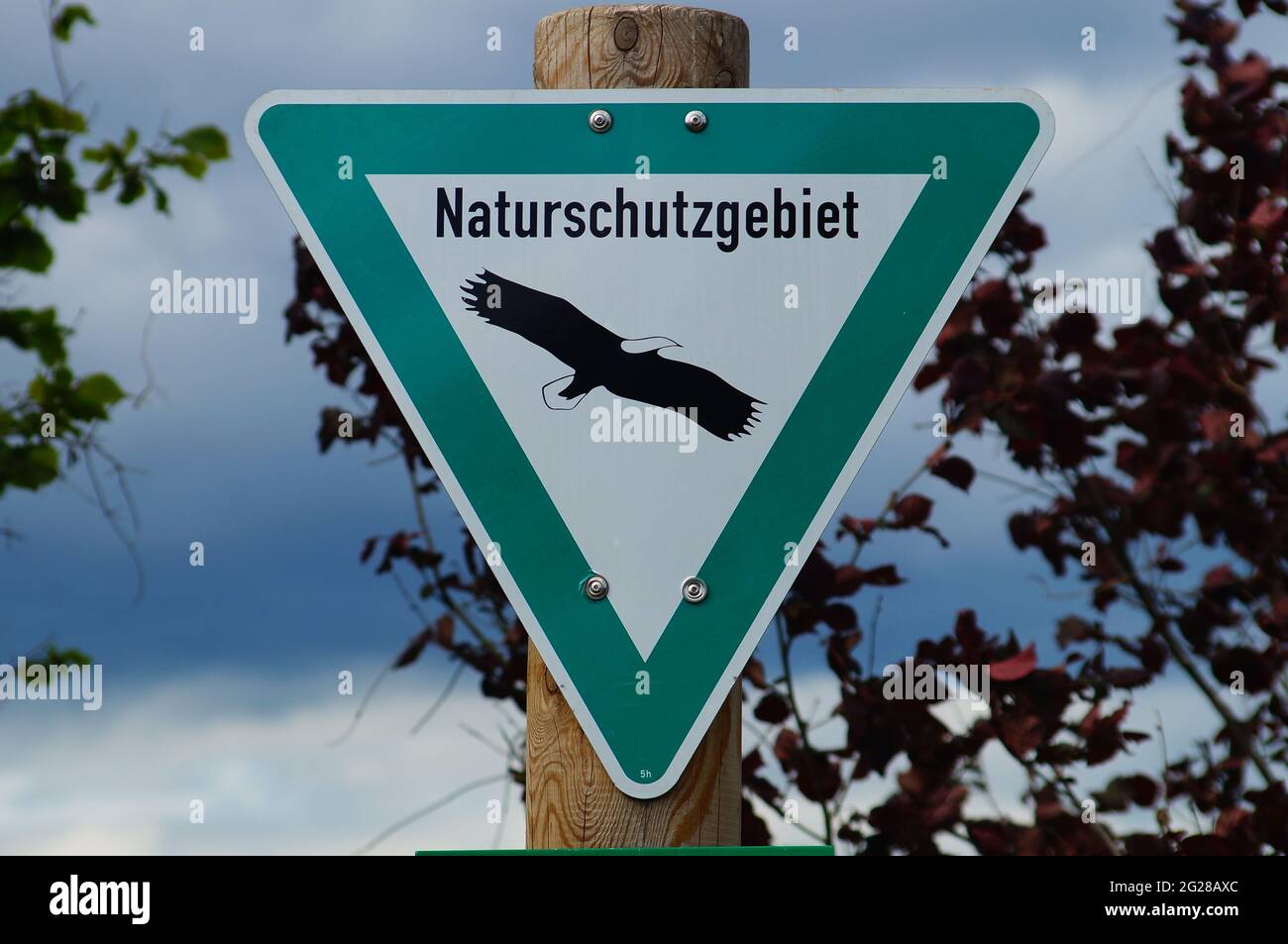 Open Sign Nature Sign for a nature reserve Stock Photo - Alamy