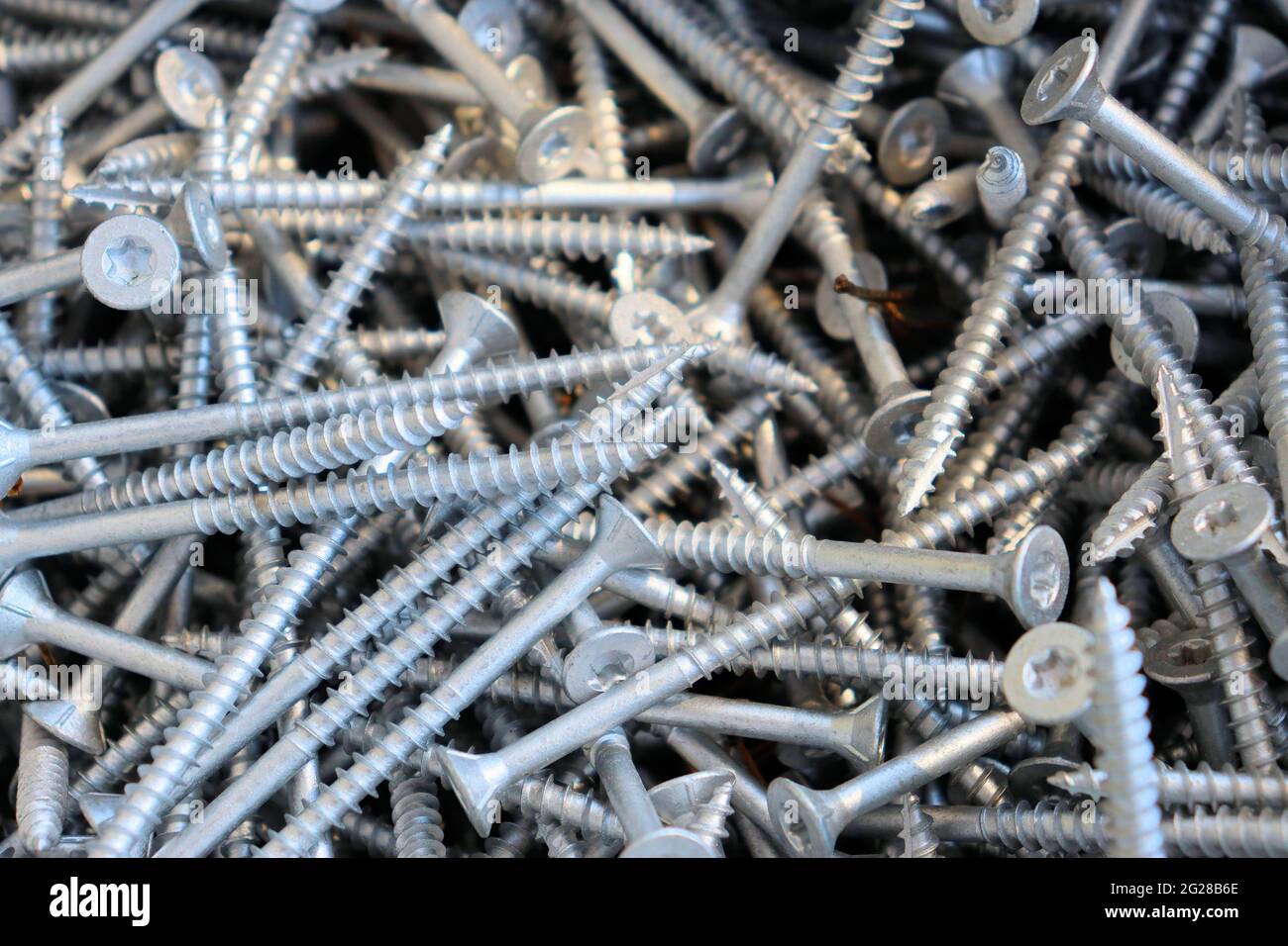 Screws for fastening structural parts, construction Stock Photo Alamy