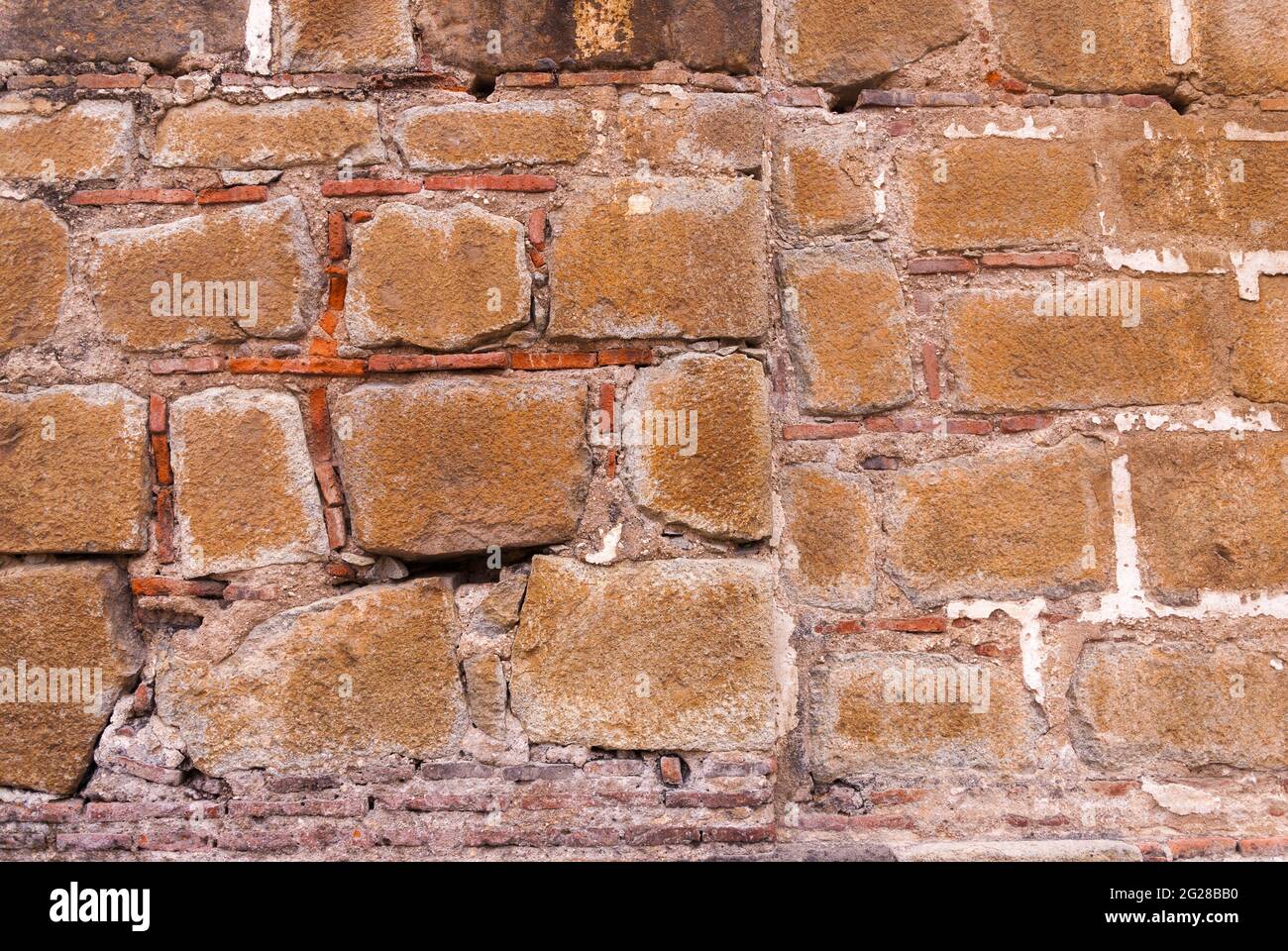 Textures generated in paintings on walls exposed to the elements in the ...