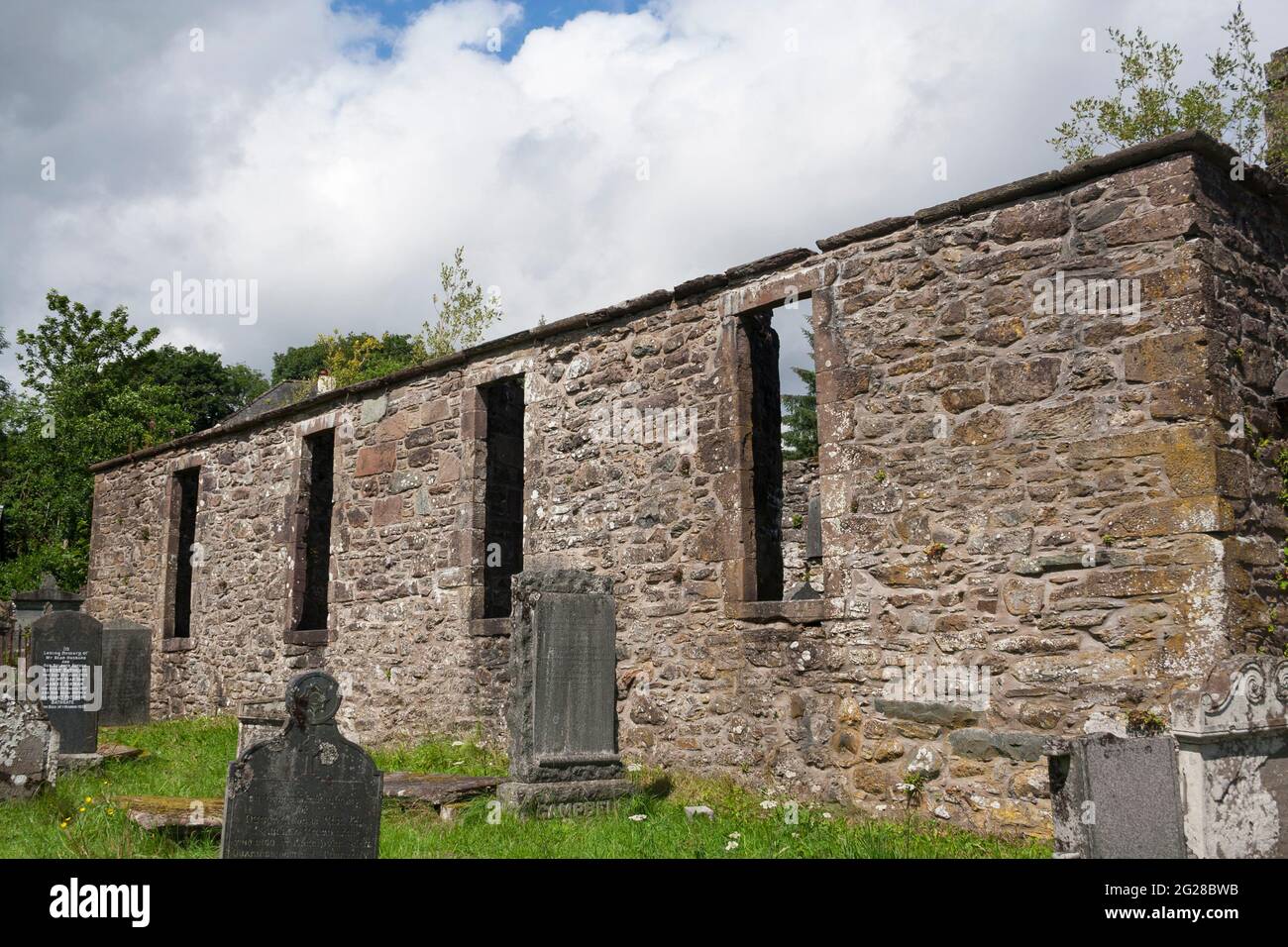 The ruins of the old Aberfoyle Church where the Rev Robert Kirk used to