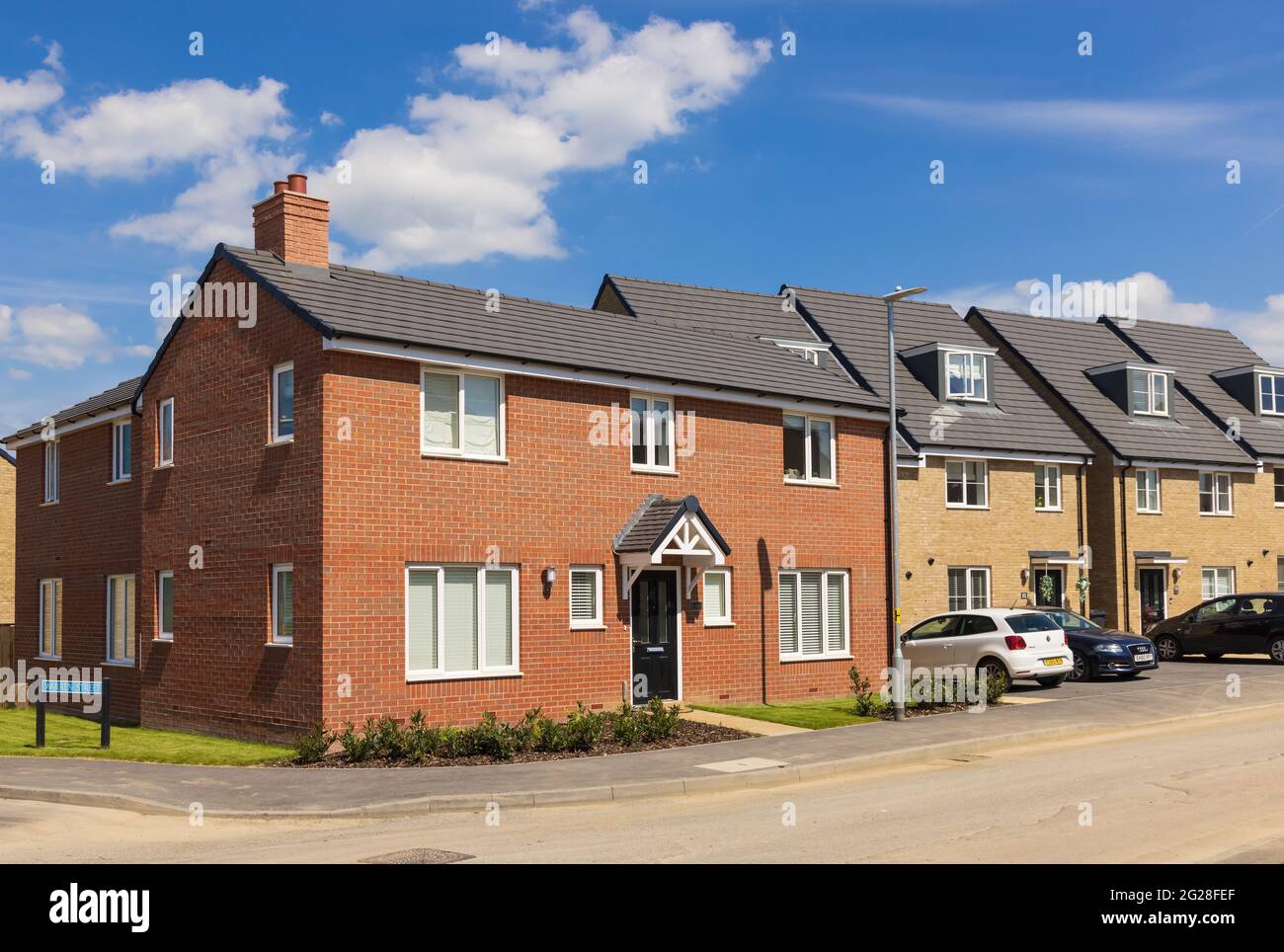 Detached new build home in the new Stortford Fields housing development ...