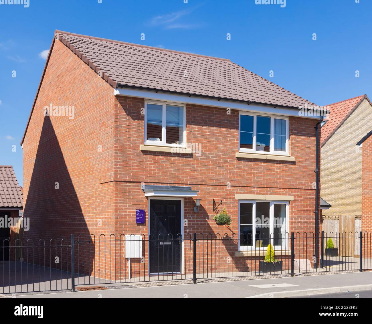 Detached new build home in the new Stortford Fields housing development