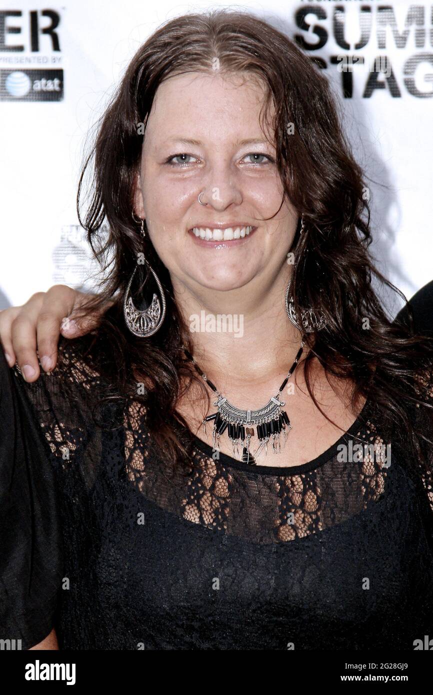 New York, NY, USA. 15 July, 2012. Annie Guthrie at the Guthrie Family Reunion Celebrating Woody Guthrie's 100th birthday at Central Park Summer Stage. Credit: Steve Mack/Alamy Stock Photo