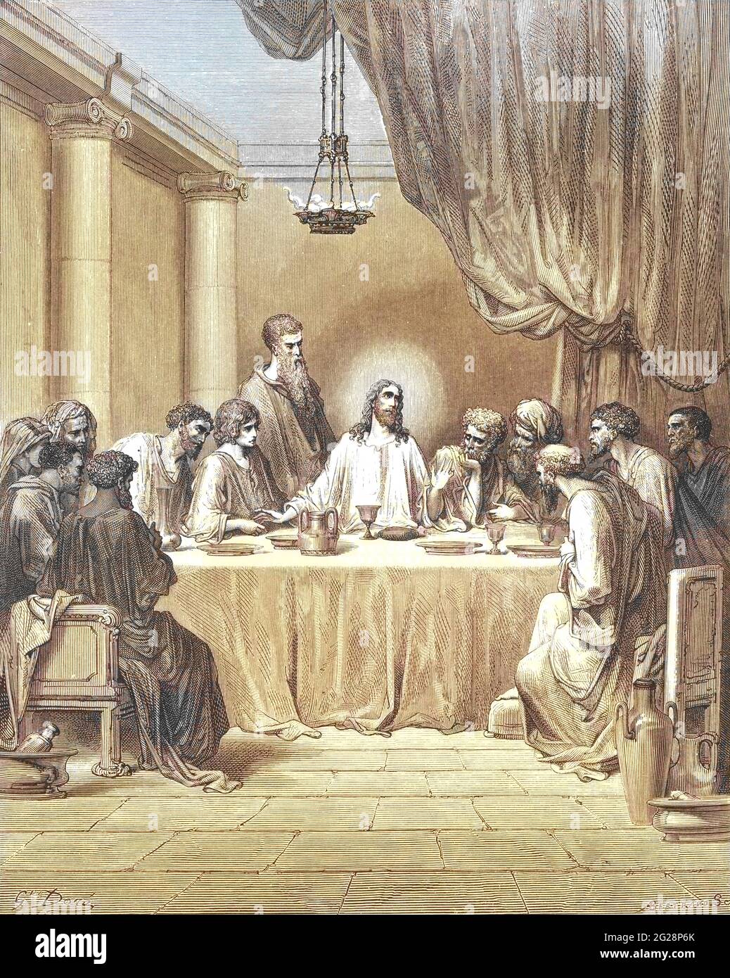 Machine Colourised AI The Last Supper Mark 14 22 24 From The Book machine-colourised-ai-the-last-supper-mark-14-22-24-from-the-book