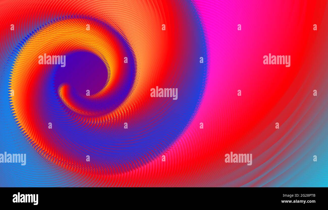 Poster with spiral. Vector bright abstract fluid background. Dynamic wavy background. Stock Vector
