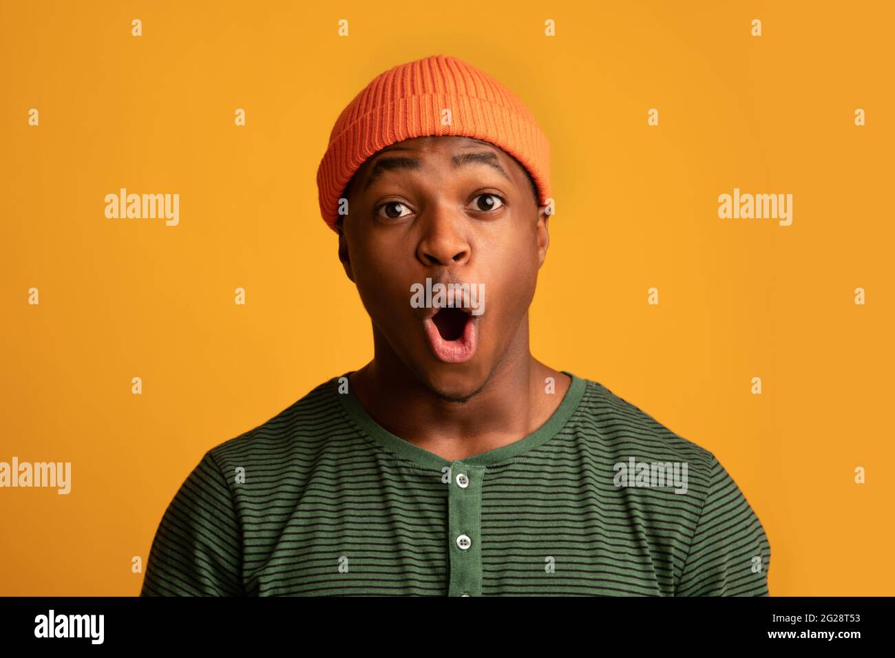 Guy in orange hat hi-res stock photography and images - Alamy
