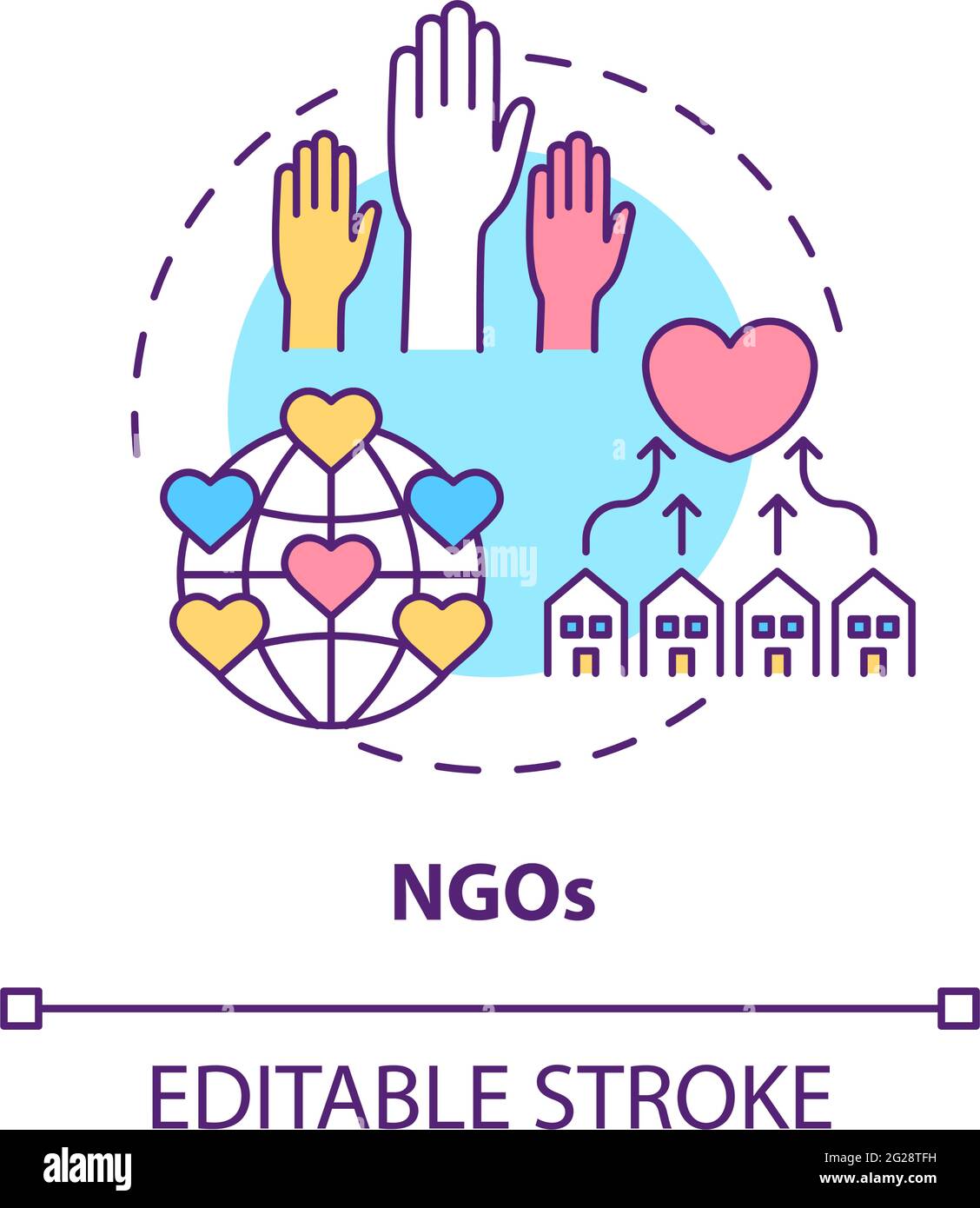 Ngo circle logo hi-res stock photography and images - Alamy