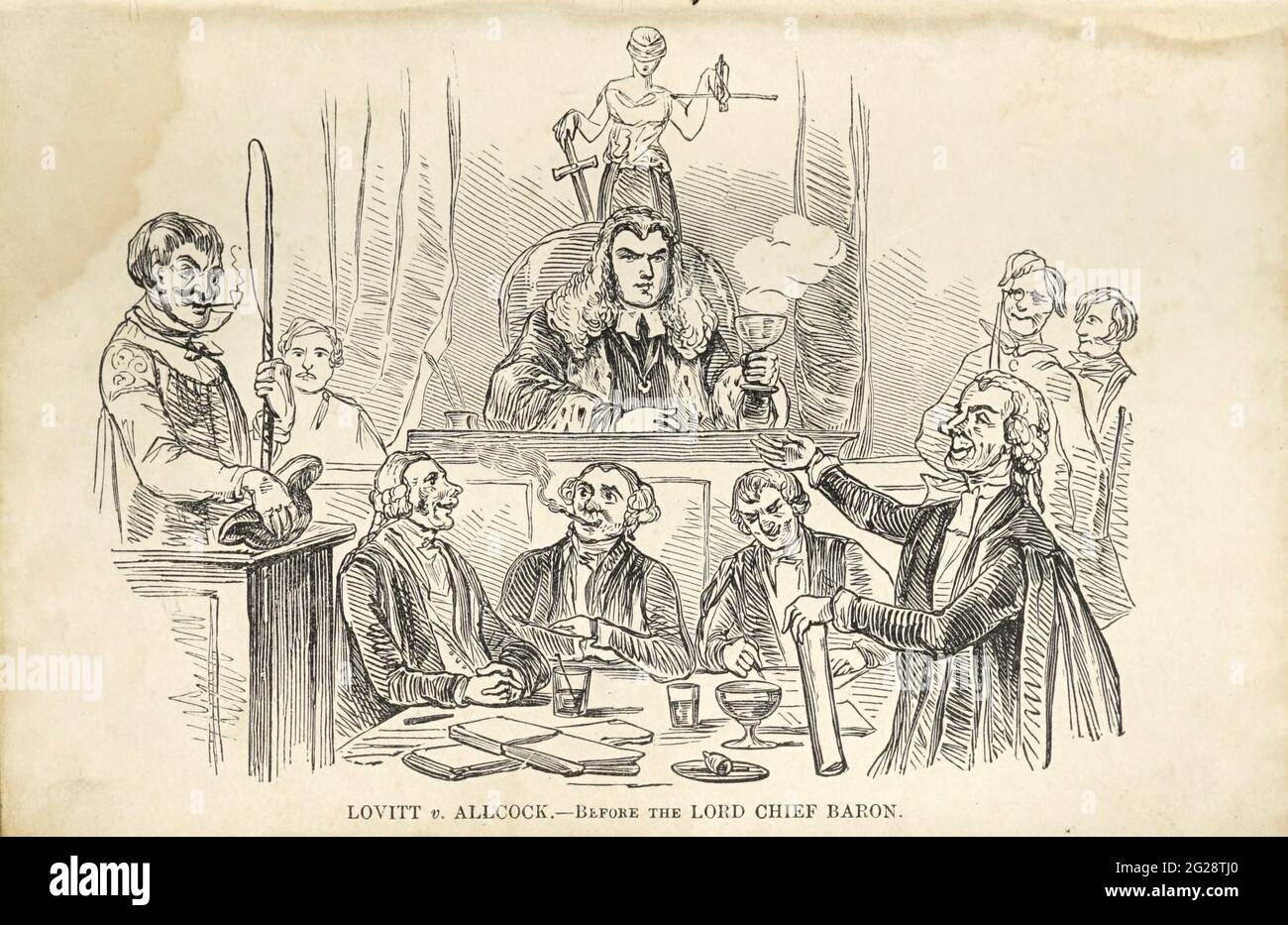 Lovitt v Allcock from The man of pleasure's illustrated pocket-book for 1850 : displaying at one glance the varied attractions of this great metropolis ; with correct details of the saloons, club & night houses, ball, concert & billiard rooms, casinos, comical clubs, theatres, introducing houses; in fact, all pleasures that possess 'a local habitation and a name' are fully and accurately described, rendering it a Complete and gentlemanly night guide ; it also contains the annual routine of sporting information derived from authentic sources, combining the appurtenances of a General pocket-book Stock Photo