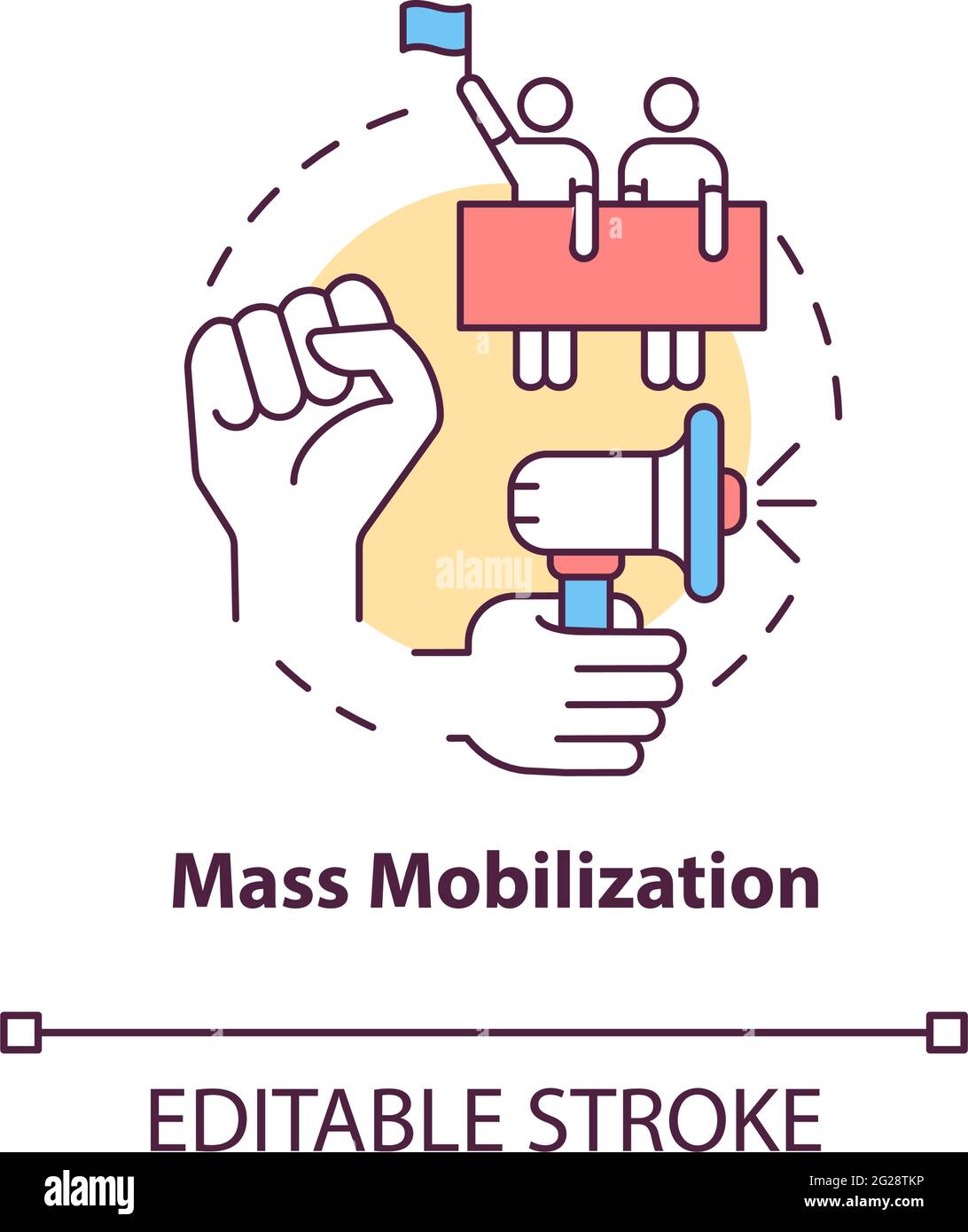Mass mobilization concept icon Stock Vector Image & Art Alamy