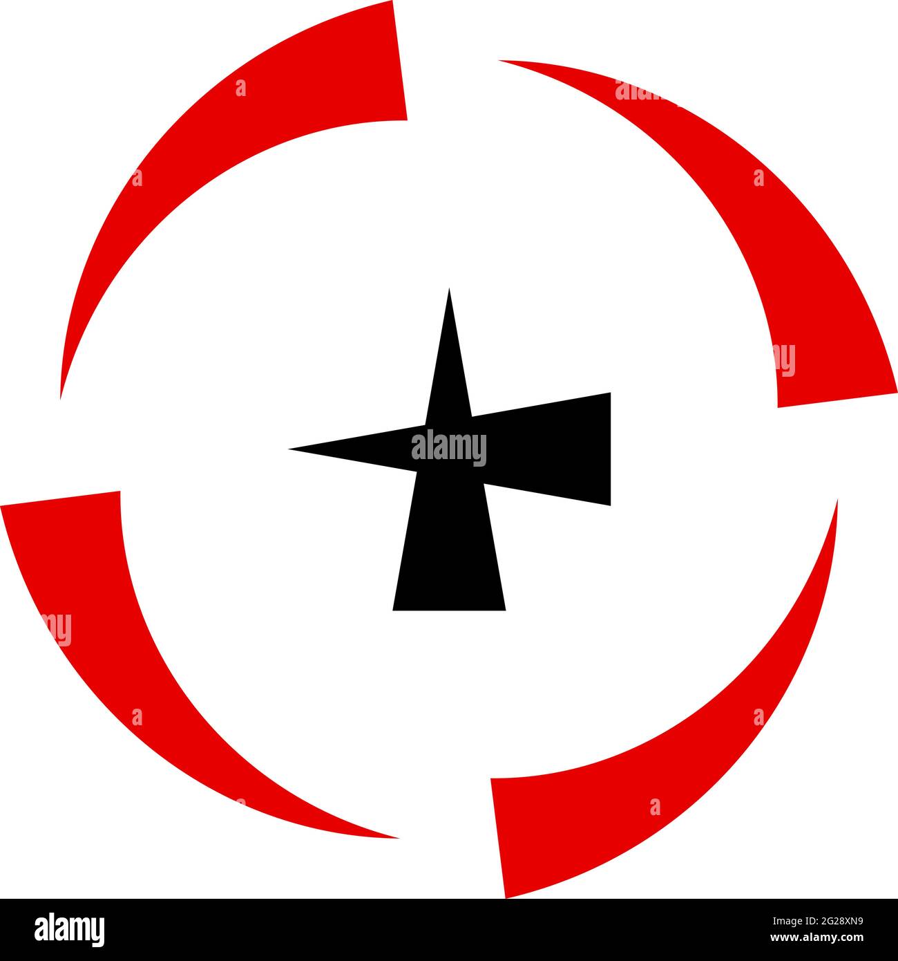Crosshair, target mark, reticle, reticule sight icon, symbol, sign ...