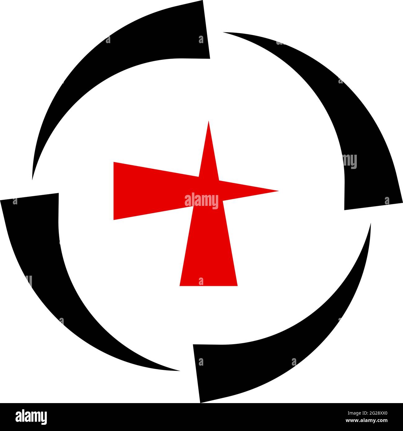 Crosshair, target mark, reticle, reticule sight icon, symbol, sign ...