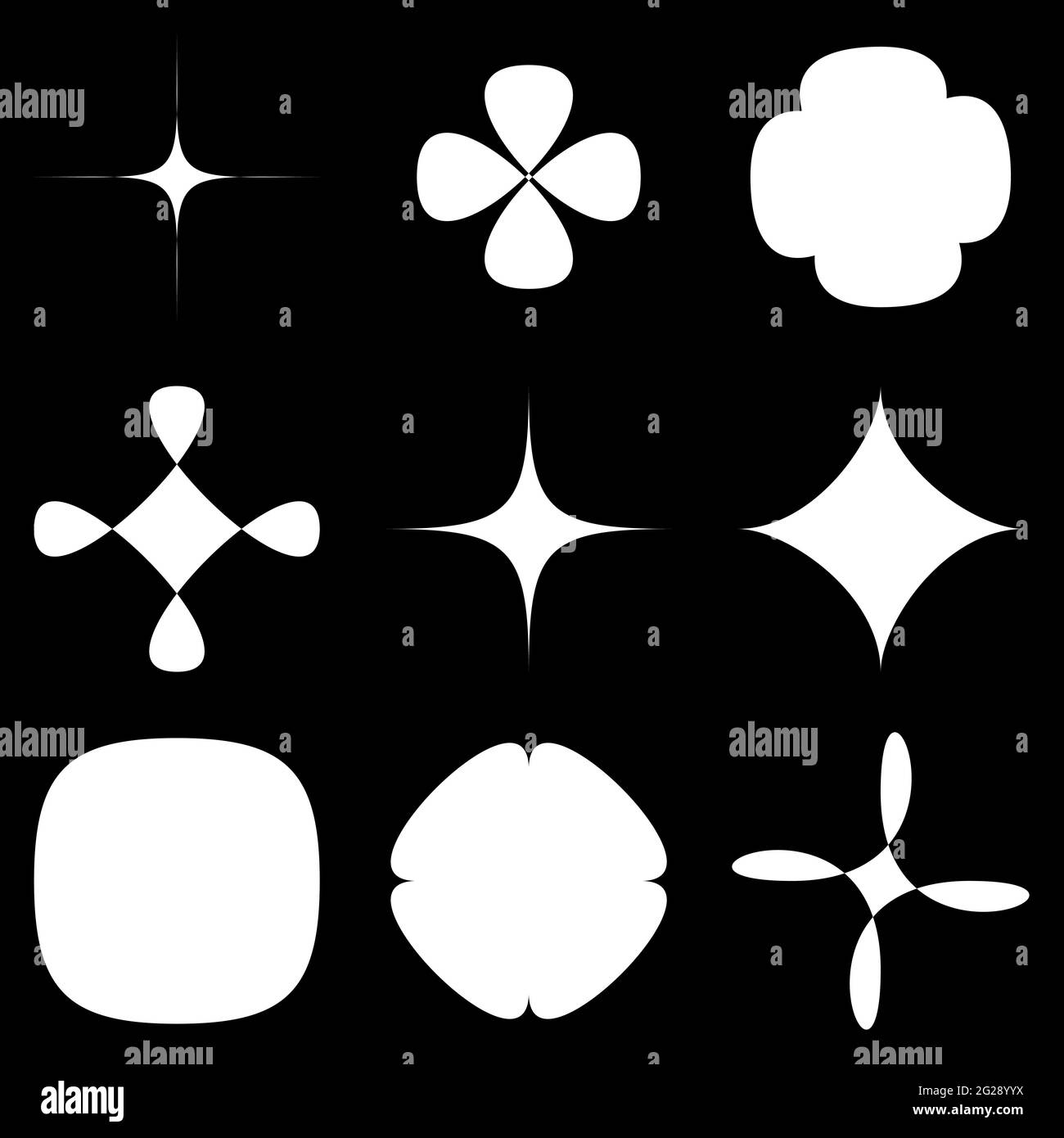 Abstract shape, design element vector – Stock vector illustration, Clip ...