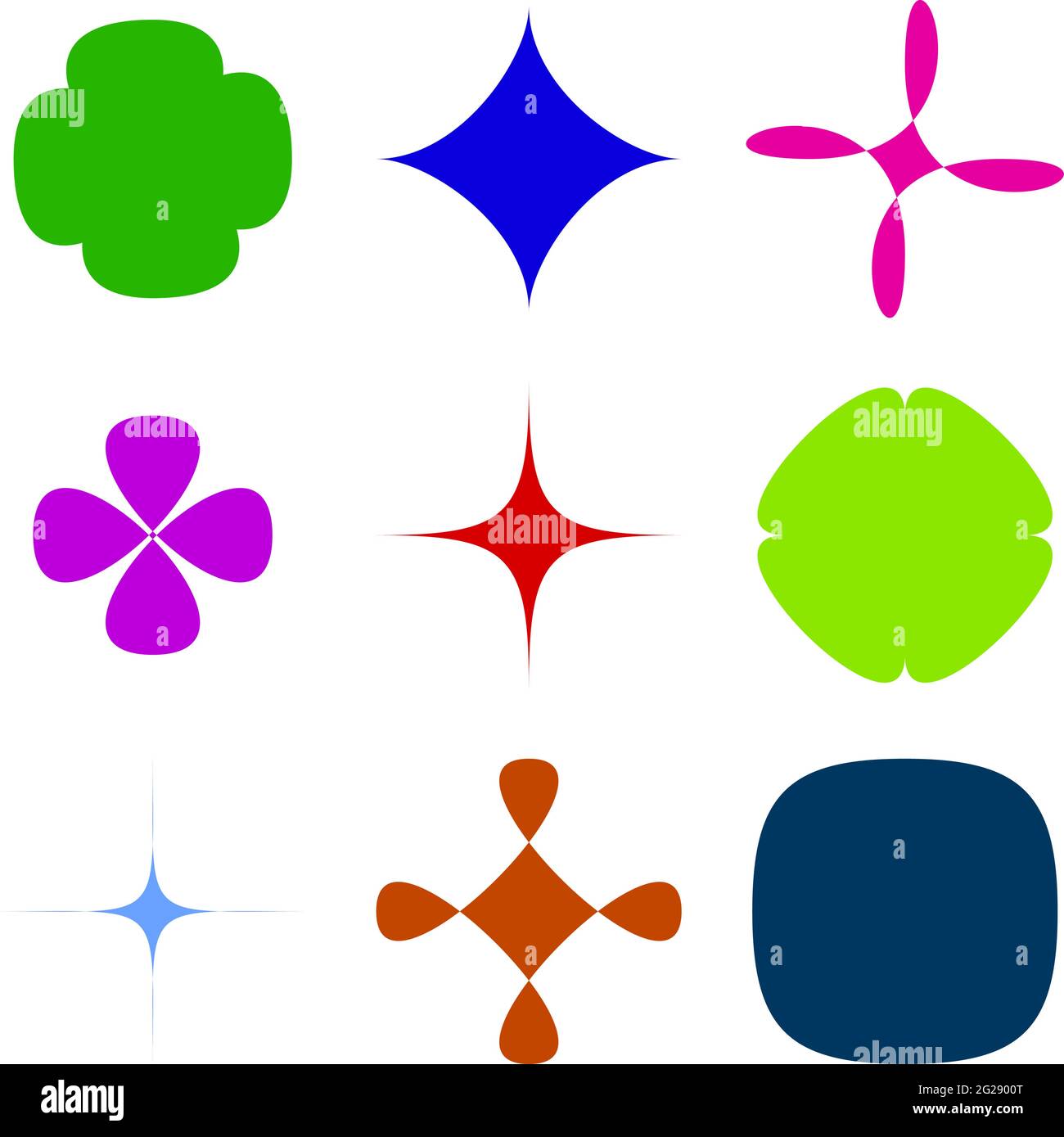Abstract shape, design element vector – Stock vector illustration, Clip ...