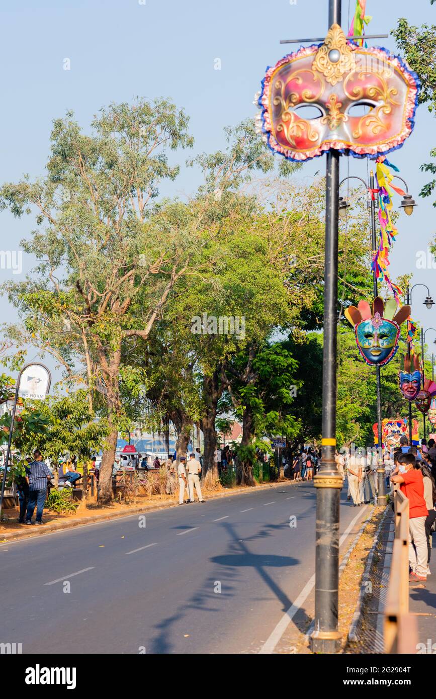 MARGAO, INDIA Feb 13, 2021 Panaji Goa India, Feb 13 2021 Floats and