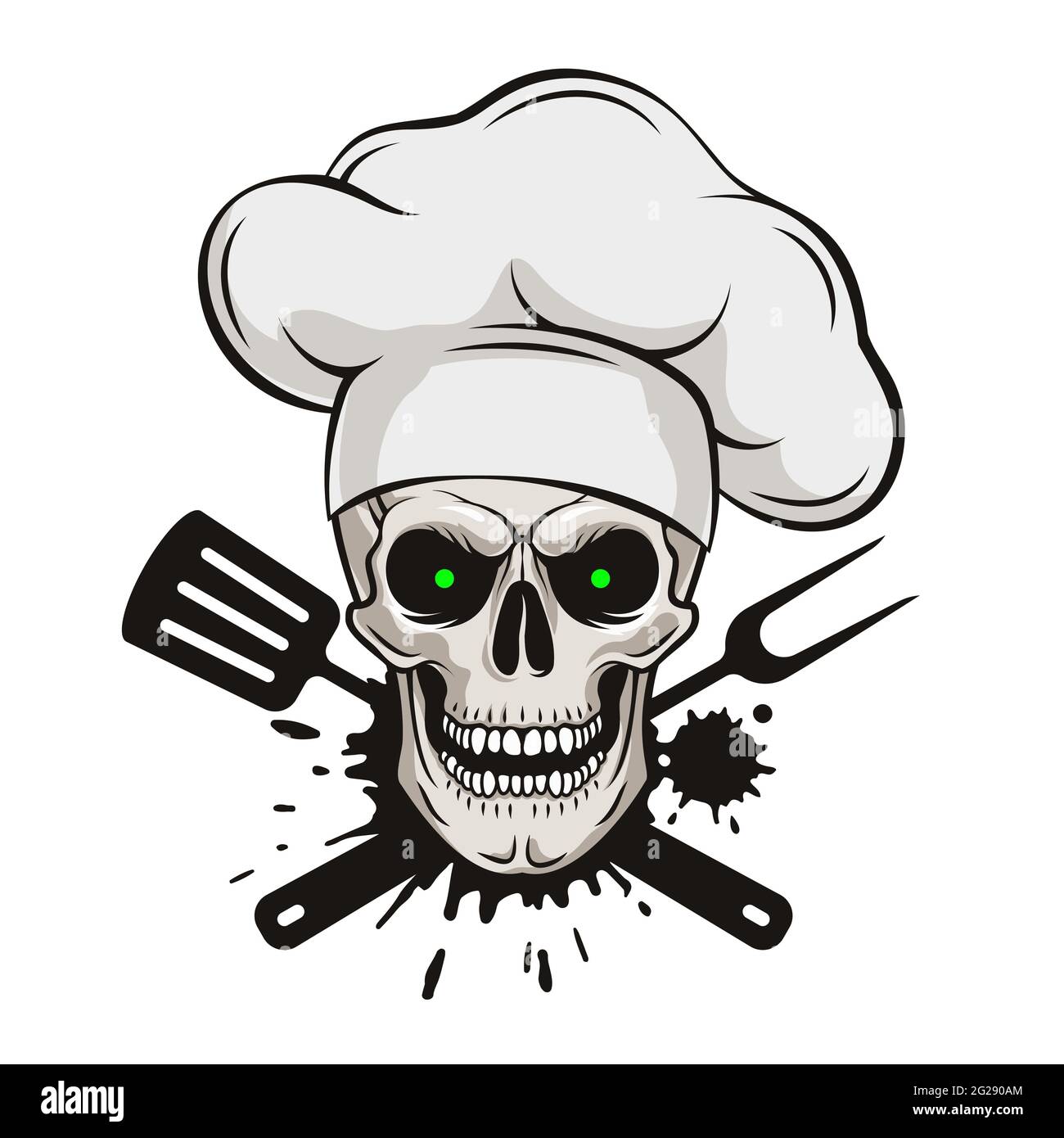 Chef cuisinier d'icônes. Hand drawn chefs toque vector illustration,  cuisine cuisinière caps isolé sur fond blanc Image Vectorielle Stock - Alamy